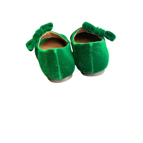 AOI AGE OF INNOCENCE sz 27 MIA GREEN velvet shoes