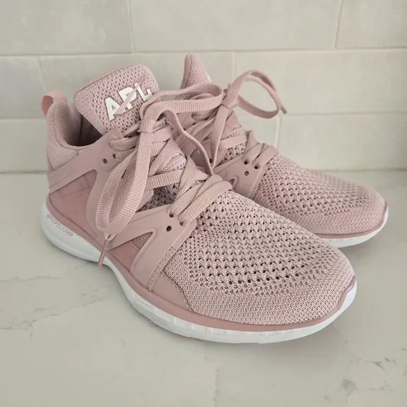 APL Lululemon TechLoom Propelium Ascend Athletic Shoe Dusty Rose White Size 7