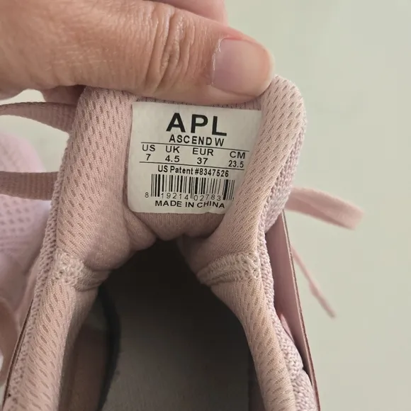 APL Lululemon TechLoom Propelium Ascend Athletic Shoe Dusty Rose White Size 7