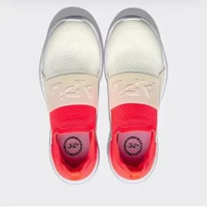 APL men’s TechLoom Bliss Shoes in Cream and Coral 11.5