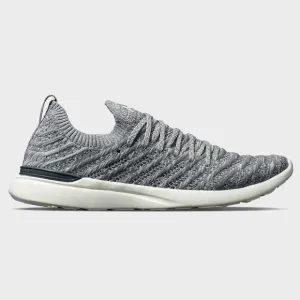 APL Techloom Wave Shoes Smoke Ivory Melange Gray White Running Mens 9