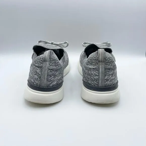 APL Techloom Wave Shoes Smoke Ivory Melange Gray White Running Mens 9