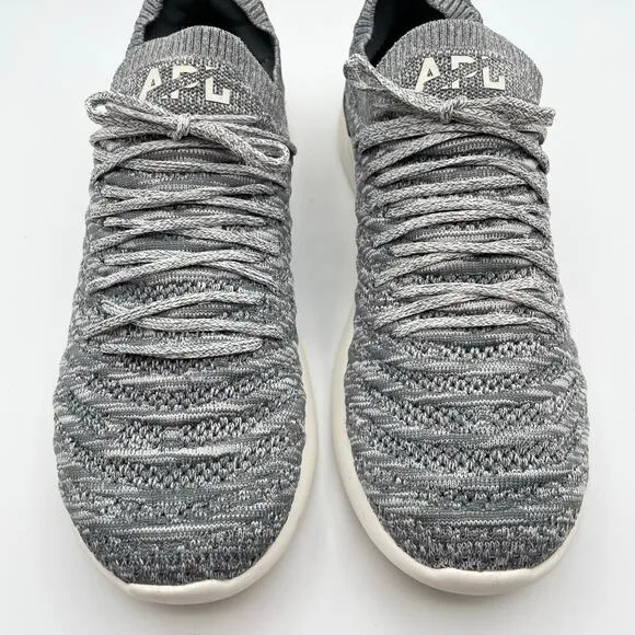 APL Techloom Wave Shoes Smoke Ivory Melange Gray White Running Mens 9