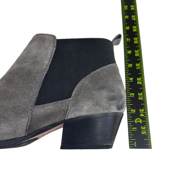 AQUATALIA Gray Suede CHELSEA Ankle Booties