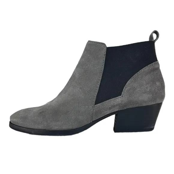 AQUATALIA Gray Suede CHELSEA Ankle Booties