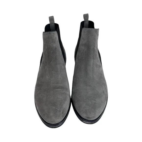 AQUATALIA Gray Suede CHELSEA Ankle Booties