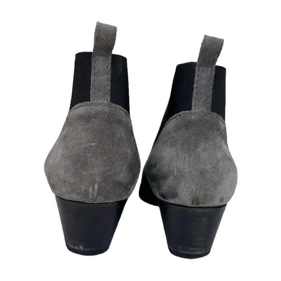 AQUATALIA Gray Suede CHELSEA Ankle Booties