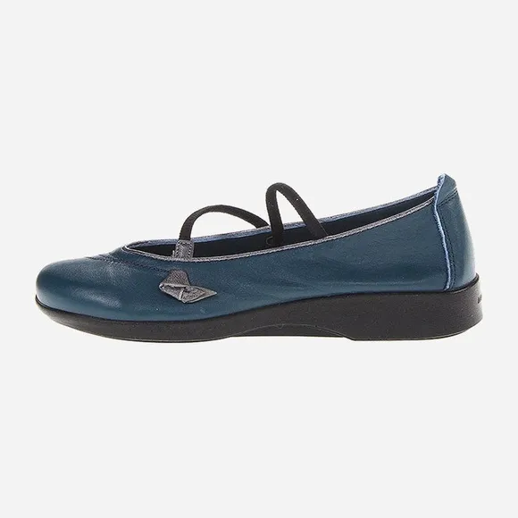 Arcopedico Vitoria Flats Indigo/Pewter Size EU 43 US 12 NWOT Comfort Shoes