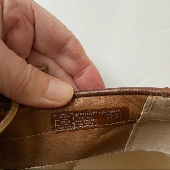 Ariat Gypsy Soule Safari Boat Shoes w/ Jemstone Bling Crosses  - 7.5 - NWOT