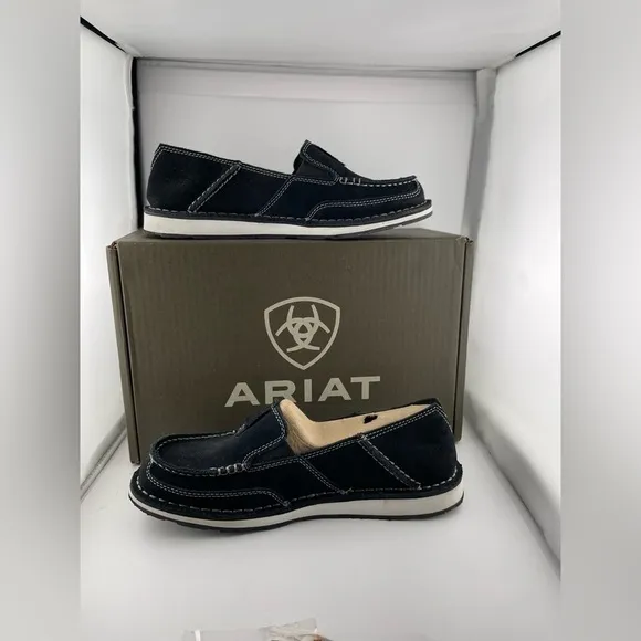 Ariat Shoes Womens 7.5 B Cruiser Flats Slip On Loafers 10021753 Black Leather‌‍‍