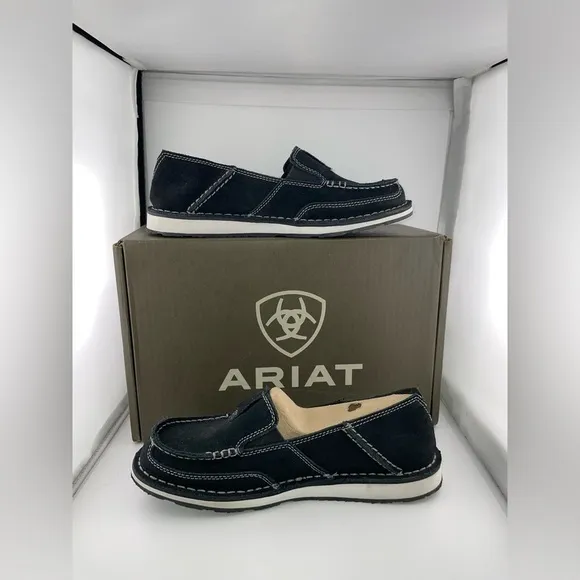 Ariat Shoes Womens 7.5 B Cruiser Flats Slip On Loafers 10021753 Black Leather‌‍‍