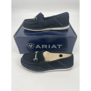 Ariat Women's Cruiser Black Suede Casual Shoes Horsebit SZ 6.5B
