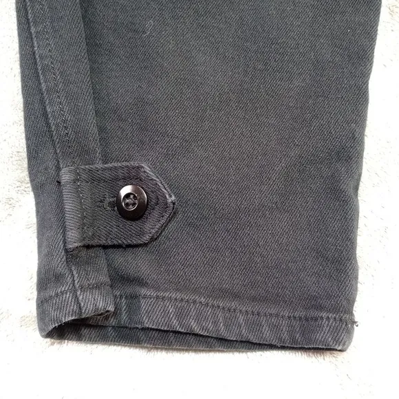 Aritiza Wilfred Free Modern Cargo Pant Size 12 Black Utility High Waist Cotton