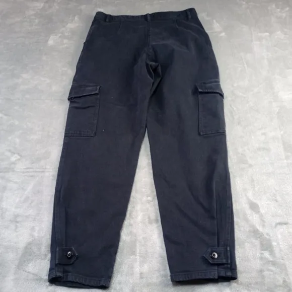 Aritiza Wilfred Free Modern Cargo Pant Size 12 Black Utility High Waist Cotton