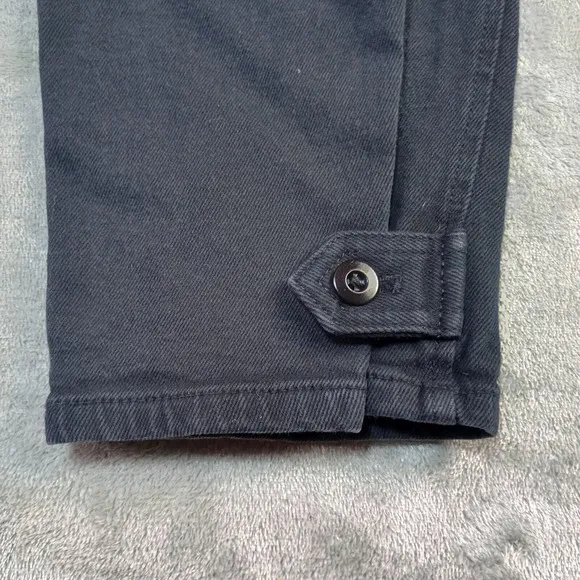 Aritiza Wilfred Free Modern Cargo Pant Size 12 Black Utility High Waist Cotton