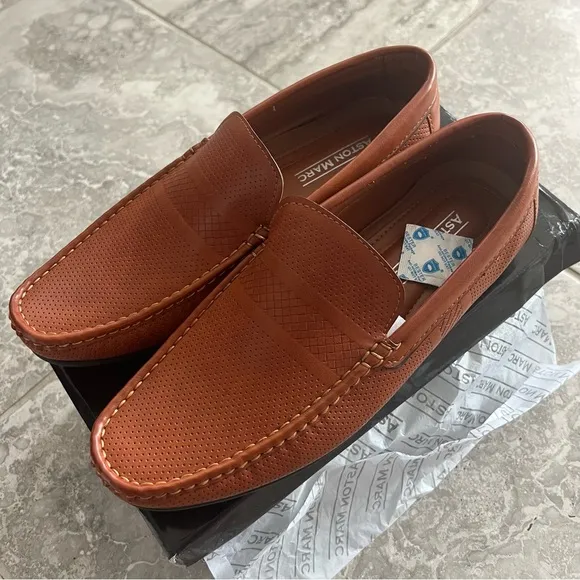 Aston Marc Men's Perforated Driving Shoes, Size US 10 M, EU 43 M New in Box