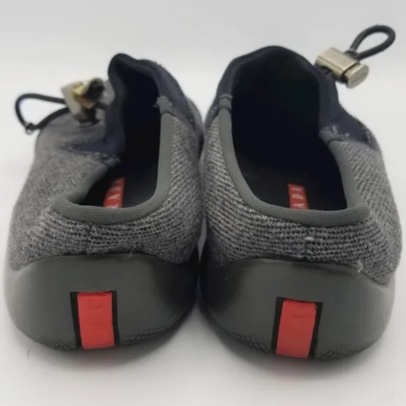 Authentic PRADA Grey Cinch Women's Shoes Sz 39.5
