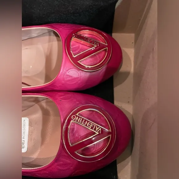 Authentic Valentino calliope ballet flat shoes,size 9