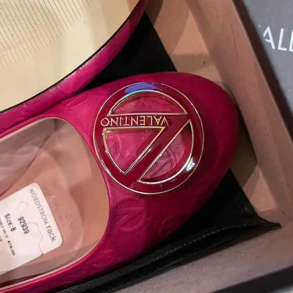 Authentic Valentino calliope ballet flat shoes,size 9
