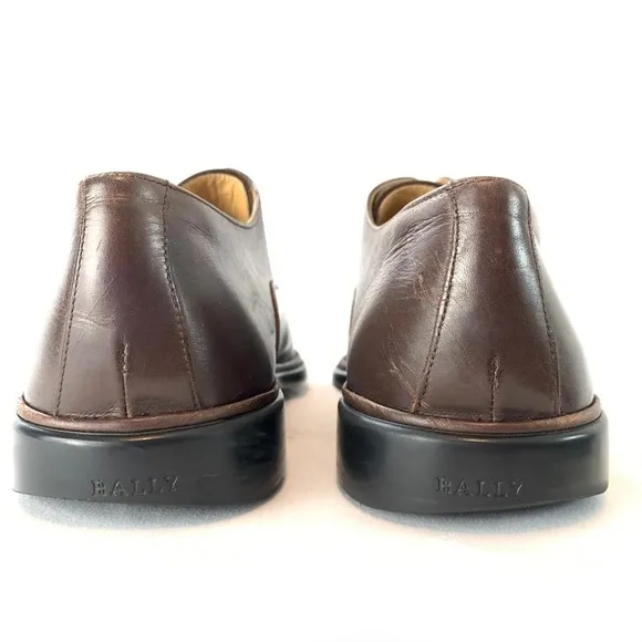 Bally Cabriel nutmeg leather lace up shoes 9 E