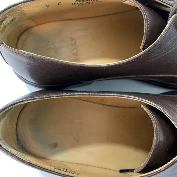 Bally Cabriel nutmeg leather lace up shoes 9 E