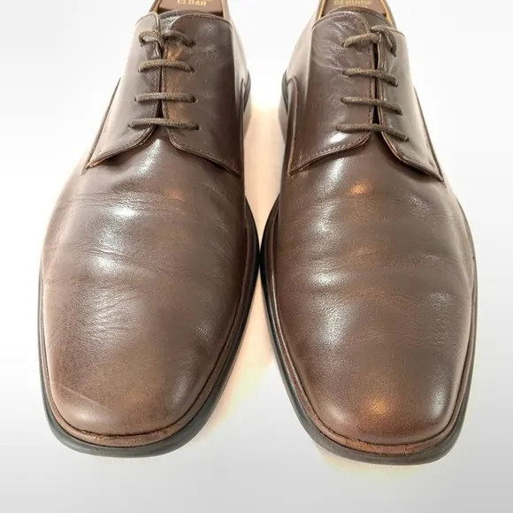 Bally Cabriel nutmeg leather lace up shoes 9 E