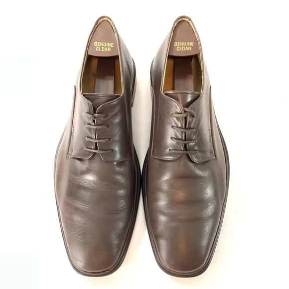 Bally Cabriel nutmeg leather lace up shoes 9 E