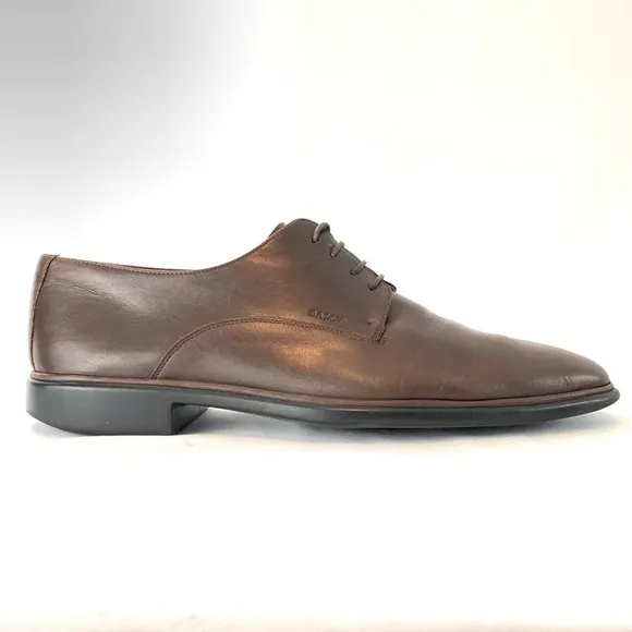 Bally Cabriel nutmeg leather lace up shoes 9 E