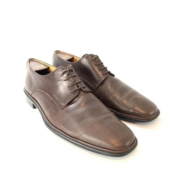 Bally Cabriel nutmeg leather lace up shoes 9 E