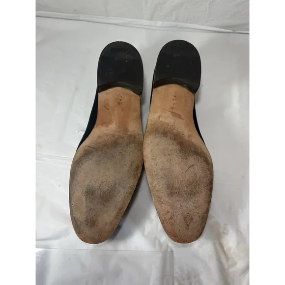 Bally Switzerland Park Lane Black Crepe Patent Men's Shoes Size 9.5 N