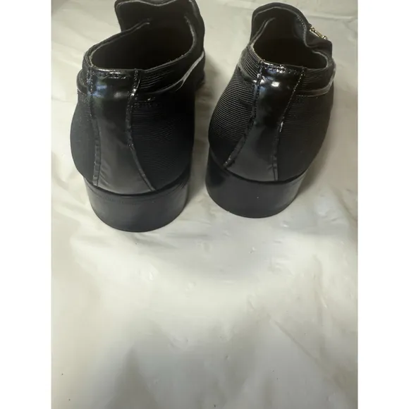Bally Switzerland Park Lane Black Crepe Patent Men's Shoes Size 9.5 N