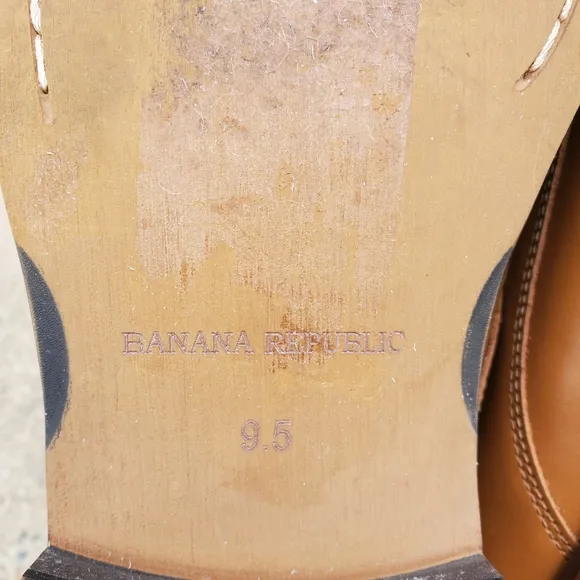 Banana Republic Oxford Light Brown Leather Shoes, size 9.5