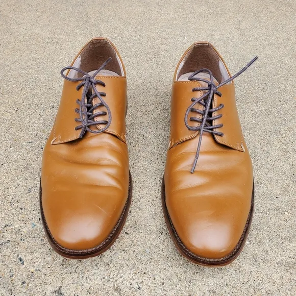 Banana Republic Oxford Light Brown Leather Shoes, size 9.5