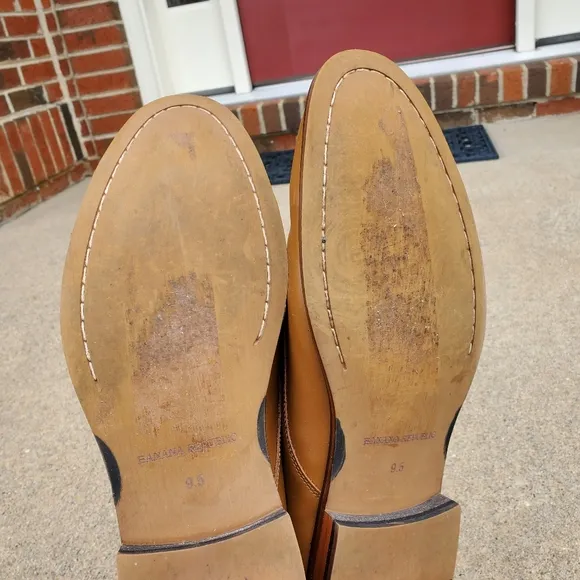 Banana Republic Oxford Light Brown Leather Shoes, size 9.5