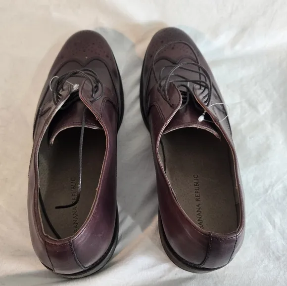 Banana Republic Women's Size 11.5 Brown Liam Wingtip Oxfords Shoes New