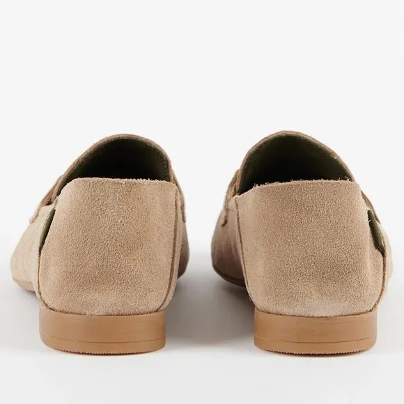 BARBOUR Esme Beige Suede Loafers, Shoe Size EU 38 New in Box