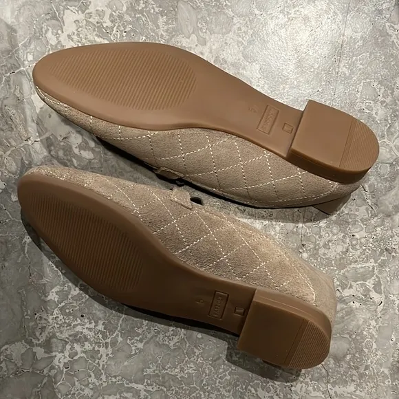 BARBOUR Esme Beige Suede Loafers, Shoe Size EU 38 New in Box