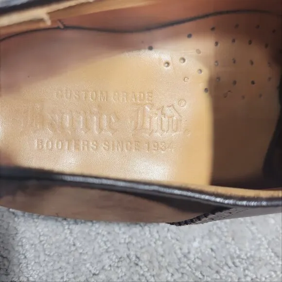 Barrie LTD Boston Men's Size 11 US Brown Leather Round Toe Nubuck Derby Shoes