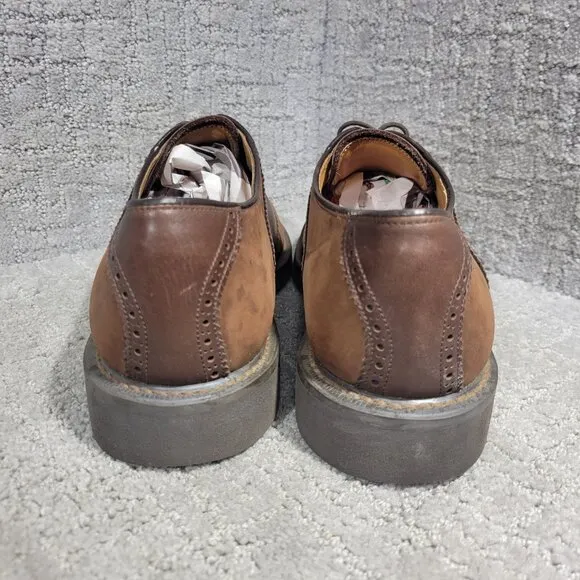Barrie LTD Boston Men's Size 11 US Brown Leather Round Toe Nubuck Derby Shoes
