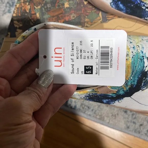 Beautiful Canvas UIN shoes. Brand New with Tag. See photos attached.