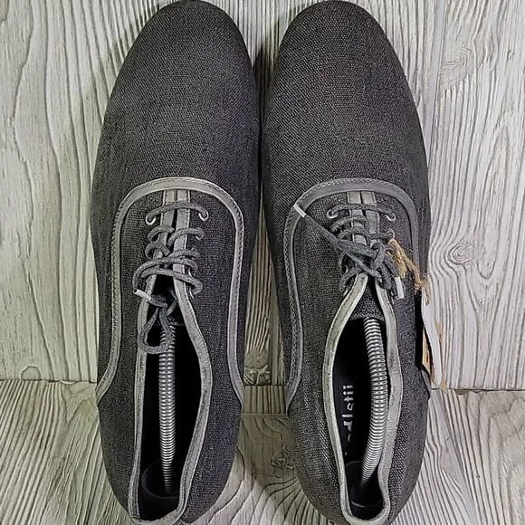 Bed Stu Cosburn Grey Lace Up Oxford Dress Shoes Mens Size 12 NWT