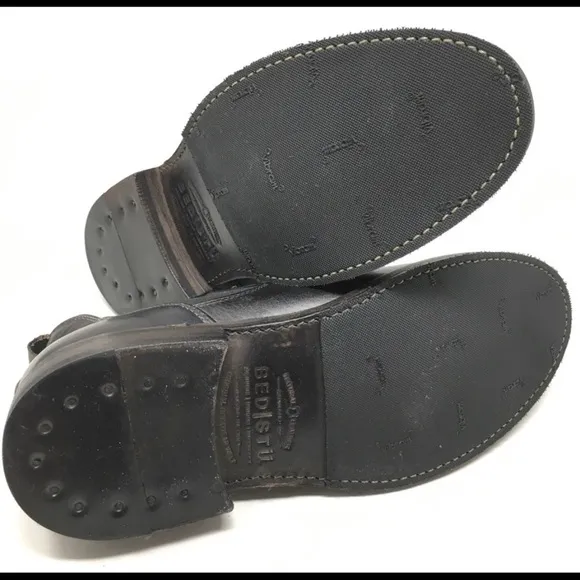 BED STU men’s black leather Royce Chelsea boot 8.5
