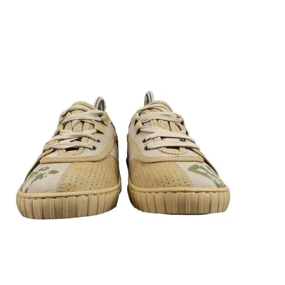 Belstaff Shoes Womens 35 Sneakers Lifestyle Casual Leather Canvas Logo Lace Up
