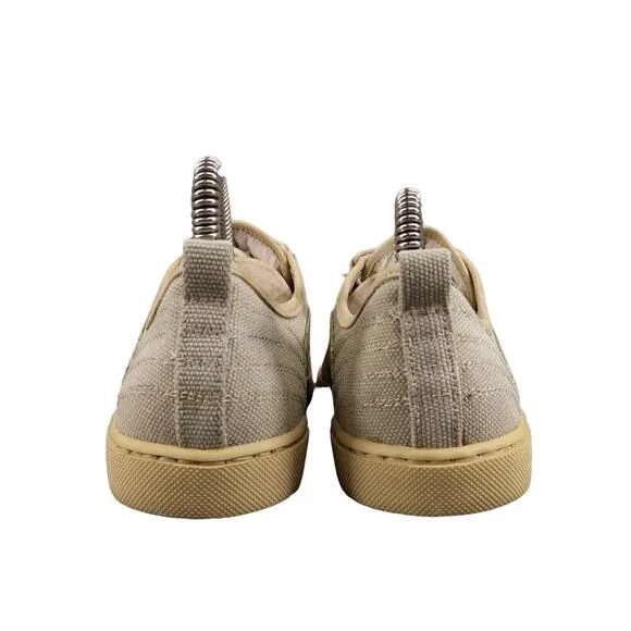 Belstaff Shoes Womens 35 Sneakers Lifestyle Casual Leather Canvas Logo Lace Up
