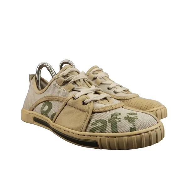 Belstaff Shoes Womens 35 Sneakers Lifestyle Casual Leather Canvas Logo Lace Up