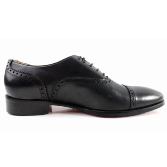 Ben Black Brogue Mens Leather Shoes