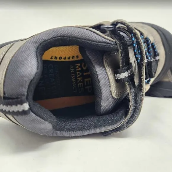 Big kids 3 Keen Newport hiking shoe sneaker in Steel Grey/Brilliant Blue 1025502