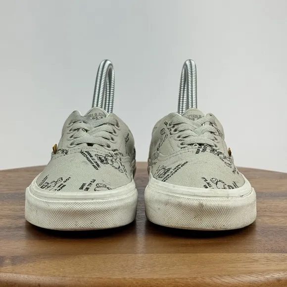 Big Kids Vans Era It's All We Got Taupe Brown Canvas Sneakers Shoes Size 3.5 Y