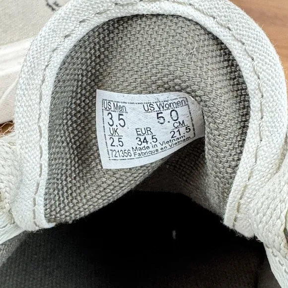 Big Kids Vans Era It's All We Got Taupe Brown Canvas Sneakers Shoes Size 3.5 Y