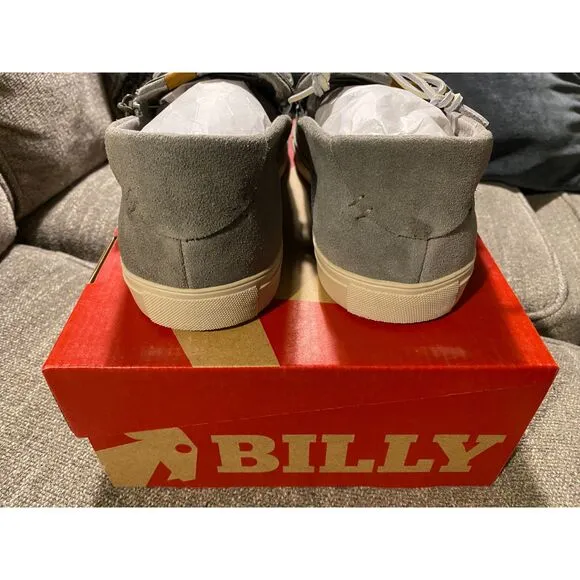 Billy Boat Shoes Men's Grey Suede Size 11 Easy On/Off Brand New in Box